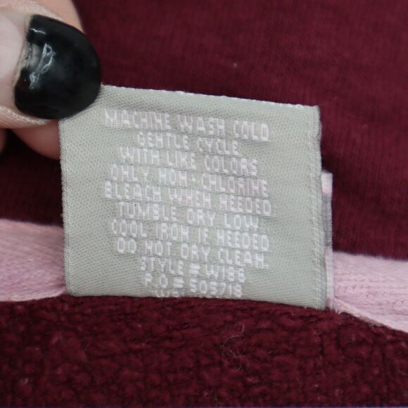 ASU Sweater Womens M Red MV Sport Chest Zip High Neck Front Pocket Sun Devils - Picture 4 of 16